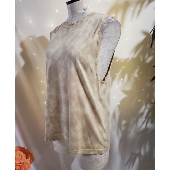 Lululemon All Yours Tank Top Marmoleado Tie Dye Lemon Chiffon Trench Size 2 - Picture 2 of 9